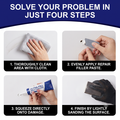 Instant Wall Repair Paste Kit – Quick Fix For Wall Holes, Cracks, & Scratches