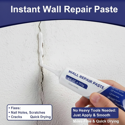 Instant Wall Repair Paste Kit – Quick Fix For Wall Holes, Cracks, & Scratches